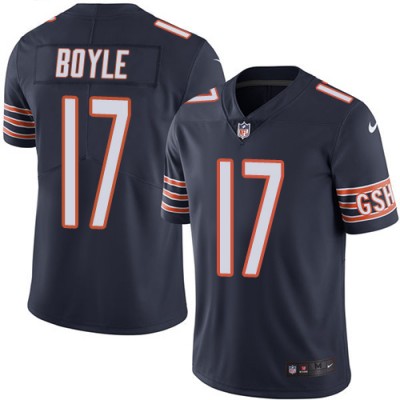 Nike Chicago Bears #17 Tim Boyle Navy Blue Team Color Men's Stitched NFL Vapor Untouchable Limited Jersey